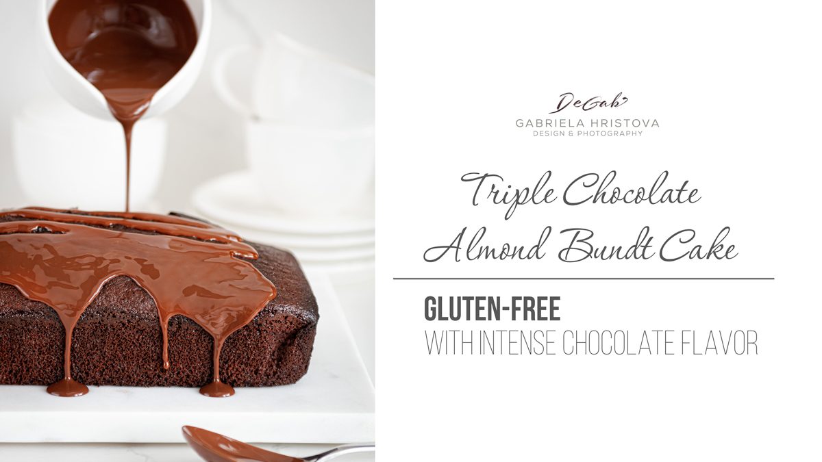 TRIPLE CHOCOLATE ALMOND BUNDT CAKE